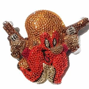 Vintage Looney Tunes Yosemite Sam Kathrine Baumann Collectible Belt Buckle.